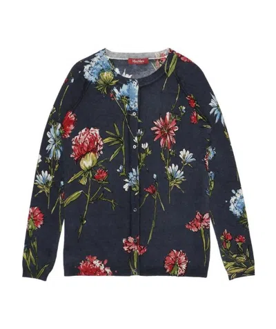 MAX MARA ROUND-NECK LONG-SLEEVED CARDIGAN