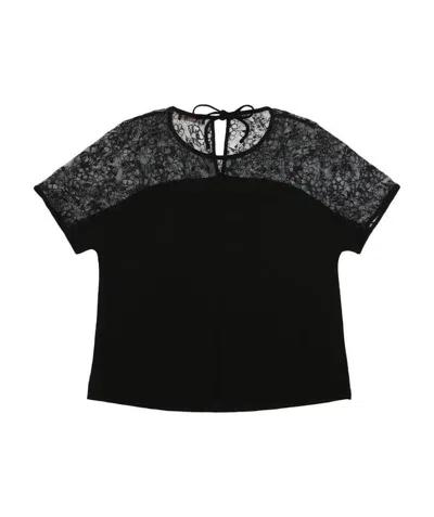 MAX MARA ROUND COLLAR TIE T-SHIRT