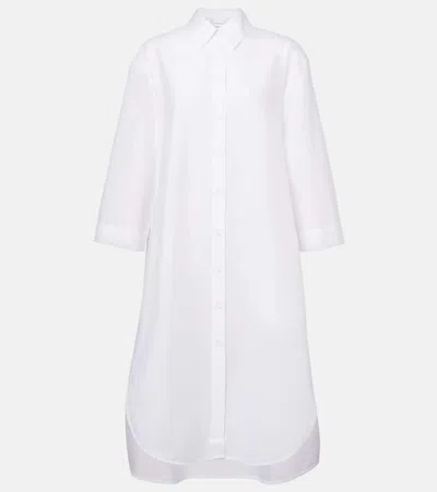 MAX MARA SELLA COTTON-BLEND SHIRT DRESS