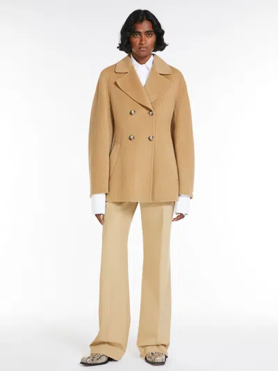 MAX MARA SHORT, CASHMERE BLEND WRAP COAT