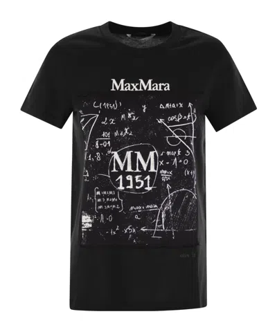 MAX MARA MAX MARA LOGO PRINTED CREWNECK T-SHIRT