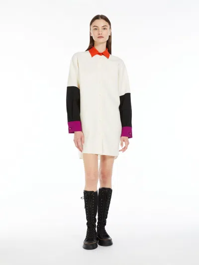 MAX MARA SHORT WOOL SHIRT DRESS