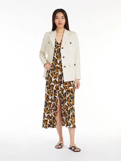 MAX MARA SILK CREPE DE CHINE DRESS