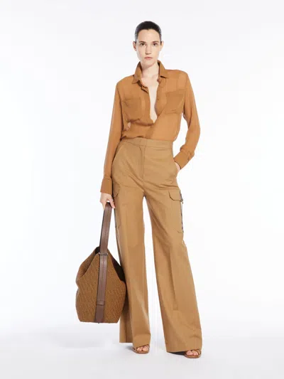 MAX MARA SILK GEORGETTE SHIRT