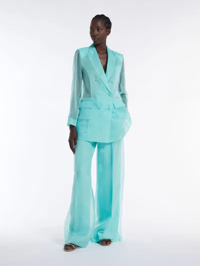 MAX MARA SILK ORGANZA TROUSERS