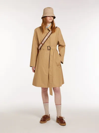 MAX MARA SINGLE-BREASTED WATER-REPELLENT GABARDINE TRENCH COAT