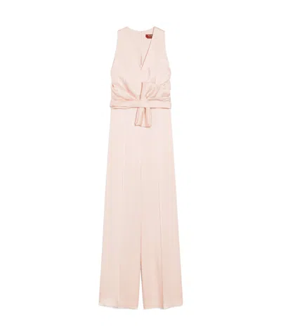 MAX MARA MAX MARA STUDIO V-NECK BELTED JUMPSUIT