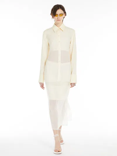 MAX MARA STRAIGHT-FIT FLOUNCED SKIRT