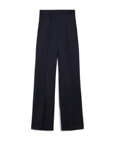 MAX MARA STRAIGHT-LEG VIRGIN WOOL TAILORED TROUSERS