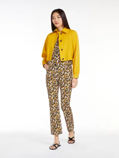 MAX MARA STRETCH COTTON DRILL GILET