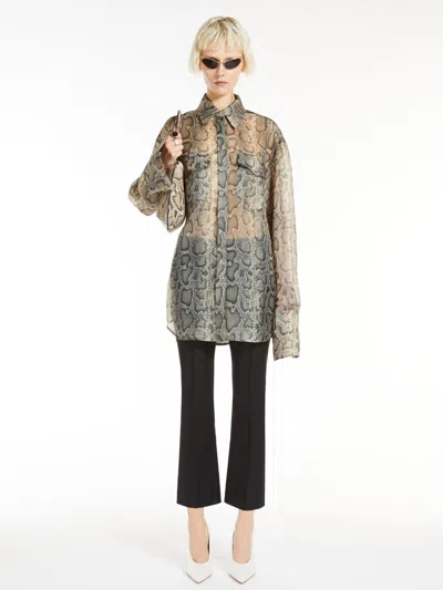 MAX MARA STRETCH COTTON TROUSERS