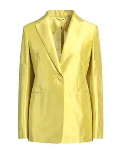 MAX MARA MAX MARA STUDIO WOMAN BLAZER YELLOW SIZE 10 SILK