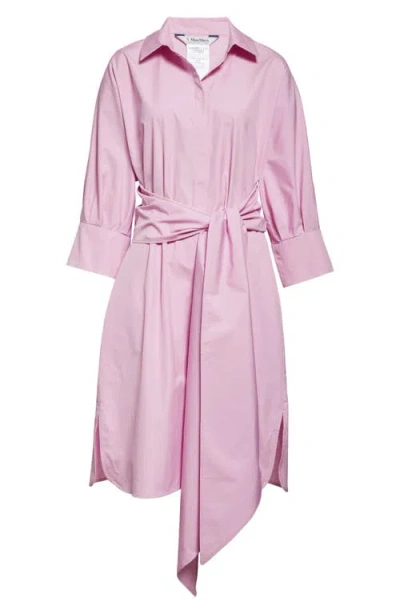 MAX MARA MAX MARA TABATA BELTED COTTON SHIRTDRESS