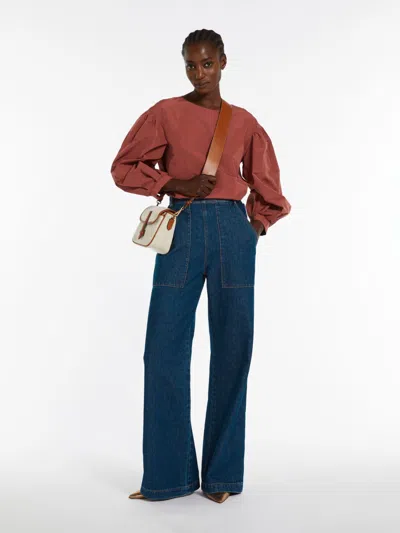 MAX MARA TAFFETA BLOUSE