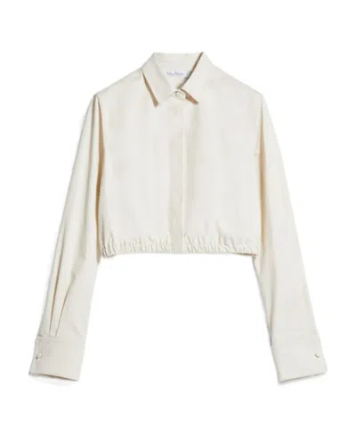 MAX MARA TEVERE STRETCH TWILL SHIRT