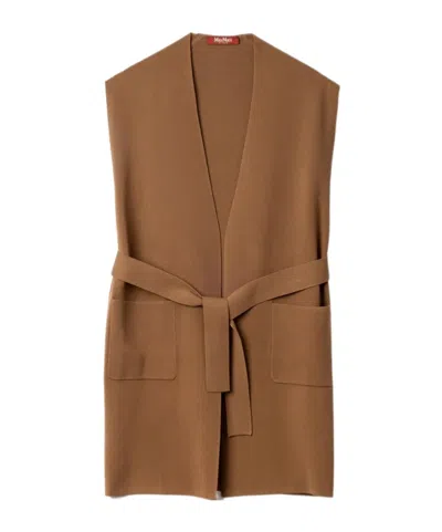 MAX MARA V-NECK SLEEVELESS SWEATER