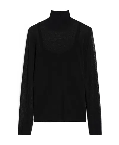 MAX MARA MAX MARA HIGH NECK LONG-SLEEVED TOP