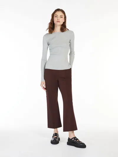 MAX MARA VISCOSE JERSEY TROUSERS