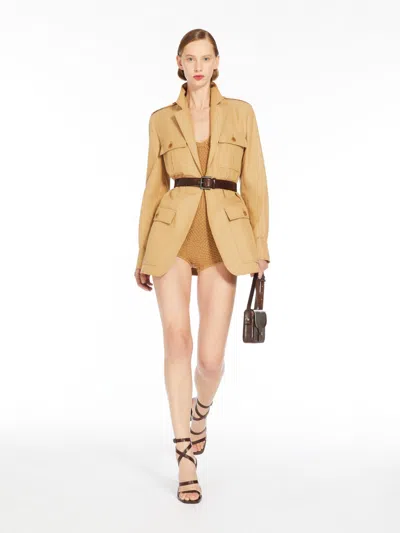 MAX MARA WATER-REPELLENT CANVAS SAFARI JACKET