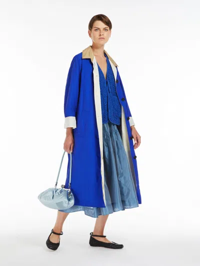 MAX MARA WATER-REPELLENT COTTON CANVAS DUSTER COAT
