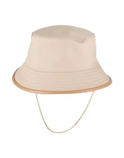 MAX MARA MAX MARA WOMAN HAT BEIGE SIZE 7 ⅛ COTTON