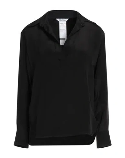 MAX MARA MAX MARA WOMAN TOP BLACK SIZE 14 SILK