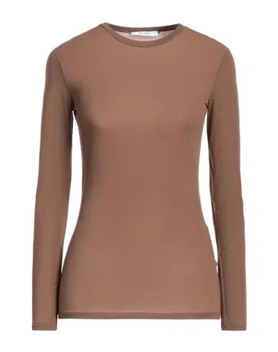 MAX MARA MAX MARA WOMAN TOP KHAKI SIZE S CUPRO, ELASTANE