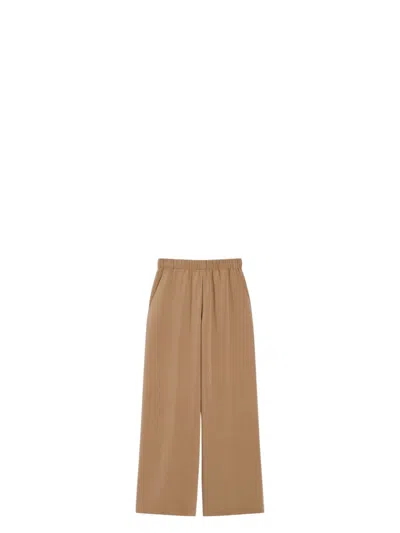 MAX MARA WOMEN'S BONN LONG TROUSER HAZELNUT | SIZE IT 44 | 2521136018600037