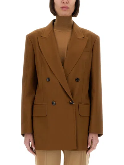 MAX MARA MAX MARA WOMEN WOOL BLEND DOUBLE-BREASTED JACKET