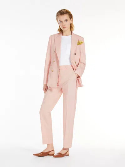 MAX MARA WOOL AND MOHAIR SLIM-FIT TROUSERS