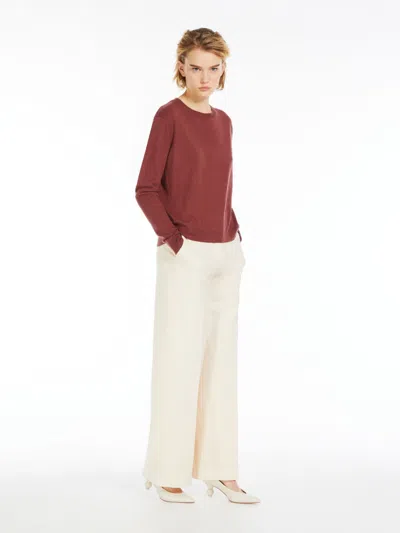 MAX MARA WOOLLEN CLOTH PALAZZO TROUSERS
