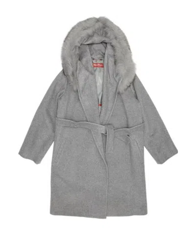 MAX MARA WOOLLY COLLAR HOODED COAT