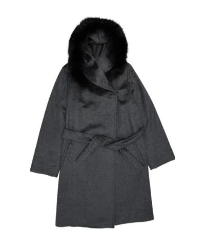 MAX MARA WOOLLY COLLAR HOODED COAT