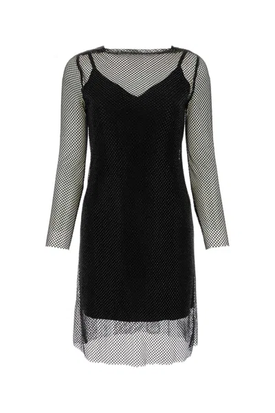 MAX MARA MAX MARA EMBELLISHED MESH VEZZO MINI DRESS