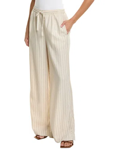 MAX STUDIO MAX STUDIO DRAWSTRING LINEN-BLEND PANT