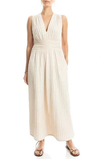 MAX STUDIO MAX STUDIO TEXTURED KNIT SLEEVELESS MAXI DRESS
