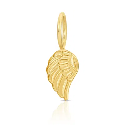 MAYA BRENNER WOMEN'S CHARM PENDANT - ANGEL WING YELLOW GOLD