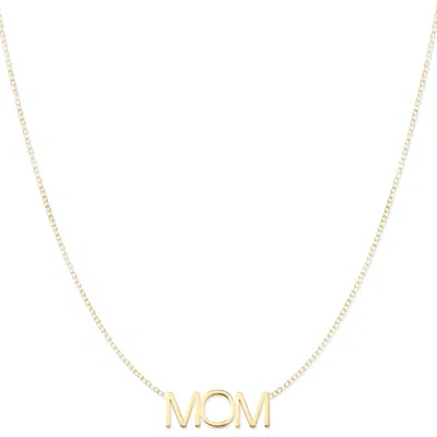 MAYA BRENNER WOMEN'S MOM NECKLACE - YELLOW GOLD