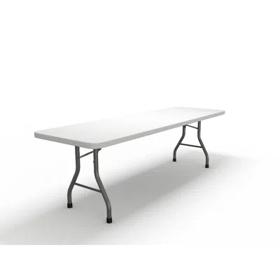MAYLINE 96"X30" RECTANGULAR TABLE, WHITE