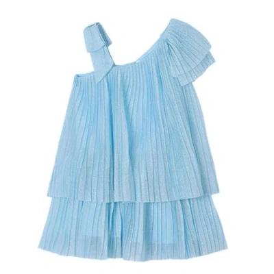 MAYORAL MAYORAL ASYMMETRIC PLEATED DRESS