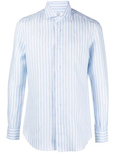 MAZZARELLI STRIPED LONG-SLEEVE SHIRT