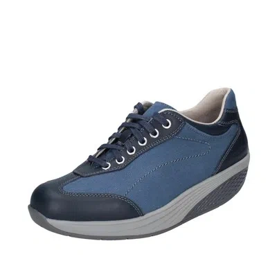 MBT DAMEN SCHUHE MBT 36 EU SNEAKERS BLAU TEXTIL LEDER BG949-36
