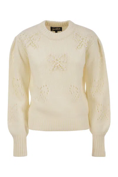 MC2 SAINT BARTH MC2 SAINT BARTH BLOOM - SWEATER WITH PEARLS