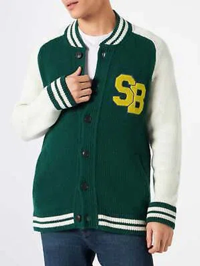 MC2 SAINT BARTH MC2 SAINT BARTH GREEN KNIT BOMBER COLLEGE STYLE