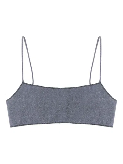 MC2 SAINT BARTH SADIE LUREX BRALETTE BIKINI TOP