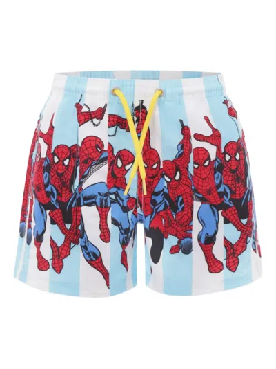 MC2 SAINT BARTH SPIDERMAN-PRINT SWIM SHORTS
