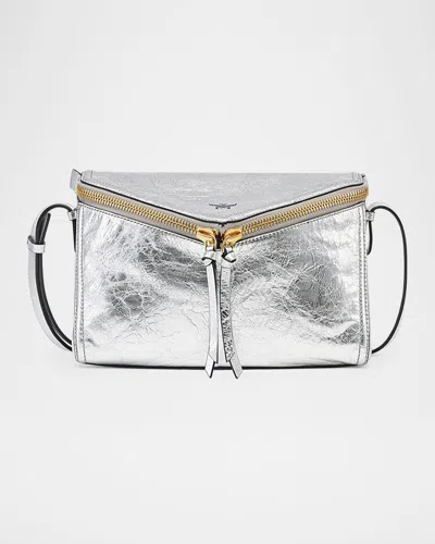 MCM 3D DIAMANT METALLIC LEATHER SHOULDER BAG