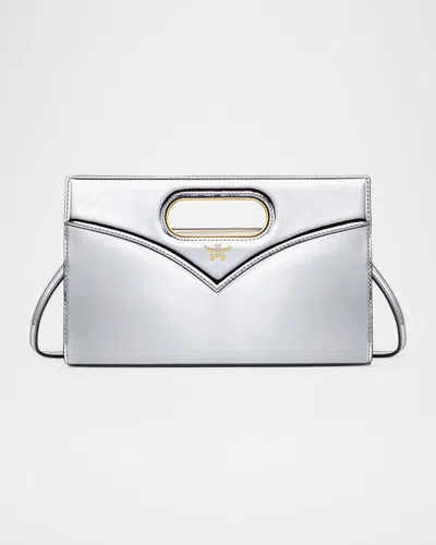 MCM DIAMOND METALLIC LEATHER CROSSBODY BAG
