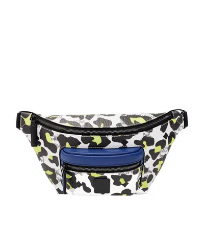 MCM MCM LEOPARD PRINTED ZIPPED BELTED BAG