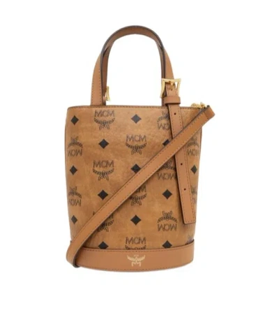 MCM MCM LOGO PRINTED SHOULDER BAG